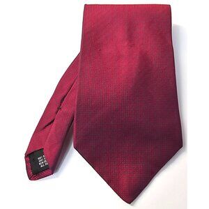 Woodward Mens Red Textured 100% Silk Tie 58.5" X 3.75" Classic Neckwear
